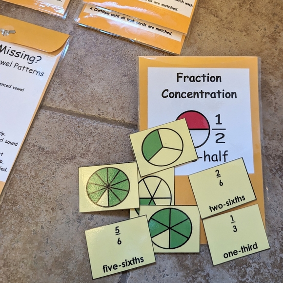 HOMESCHOOL home school laminated flash cards educational game - Picture 4 of 4